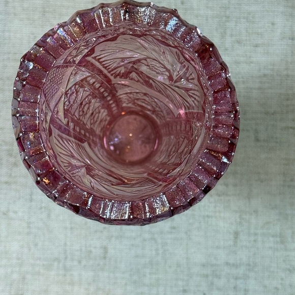 LE Smith Pink Aztec Heritage Glass Vase - Picture 2 of 4